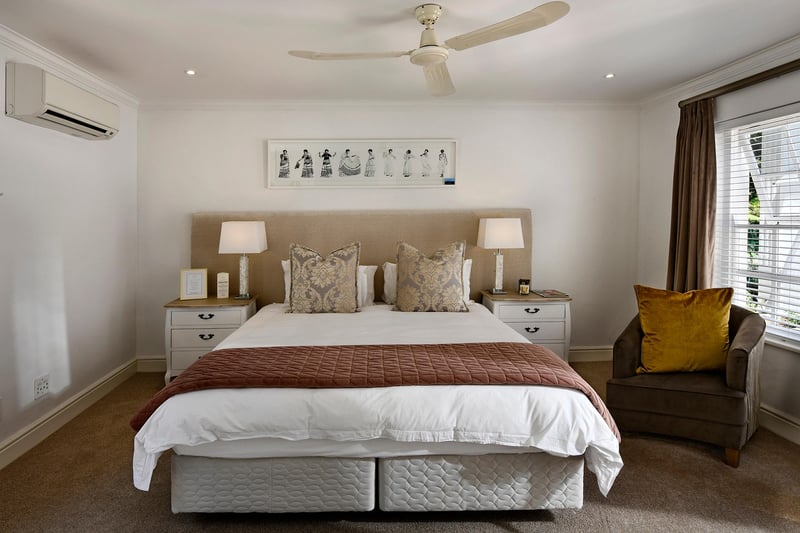 Hotel room bed